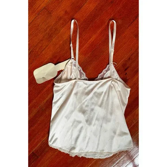Vintage 60’s Deadstock Union Made Cream Nude Lingerie Slip Tank Top X Small 32 - Picture 4 of 7